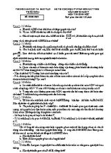 Đề thi chọn học sinh giỏi cấp tỉnh Sinh học lớp 9 (Có đáp án) - Năm học 2016-2017 - Phòng GD & ĐT Thiệu Hóa